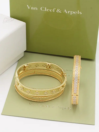 مجموعه اساور فان كليف مرصعة زركون ماستر اسواره van cleef