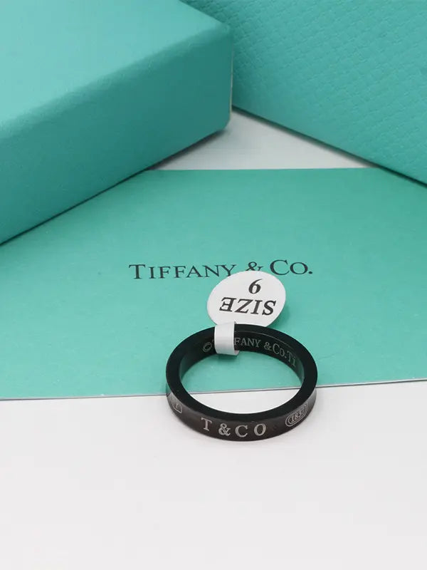 دبلة تيفاني رجالي بلاك اديشن خواتم tiffany