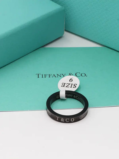 دبلة تيفاني رجالي بلاك اديشن خواتم tiffany