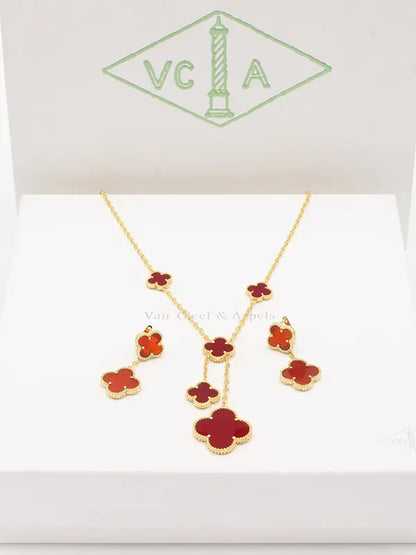طقم فان كليف بندنتس فلاور ماستر اطقم van cleef عودي ذهبي