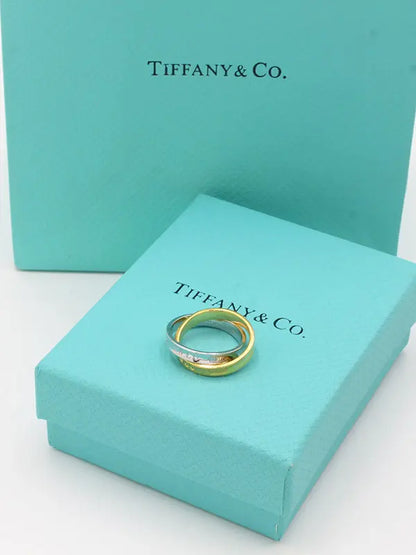 خاتم تيفاني ماستر دبلتين مشبوكة خواتم tiffany