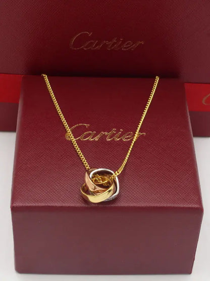 سلسال كارتير سكويرز زركون ماستر سلسال CARTIER ذهبي