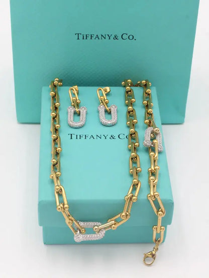 طقم تيفاني الجديد زركون 3 قطع اطقم tiffany