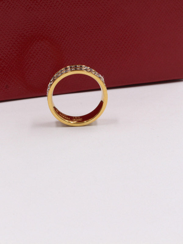 دبلة كارتير كريستال عريضه خواتم CARTIER ذهبي 7