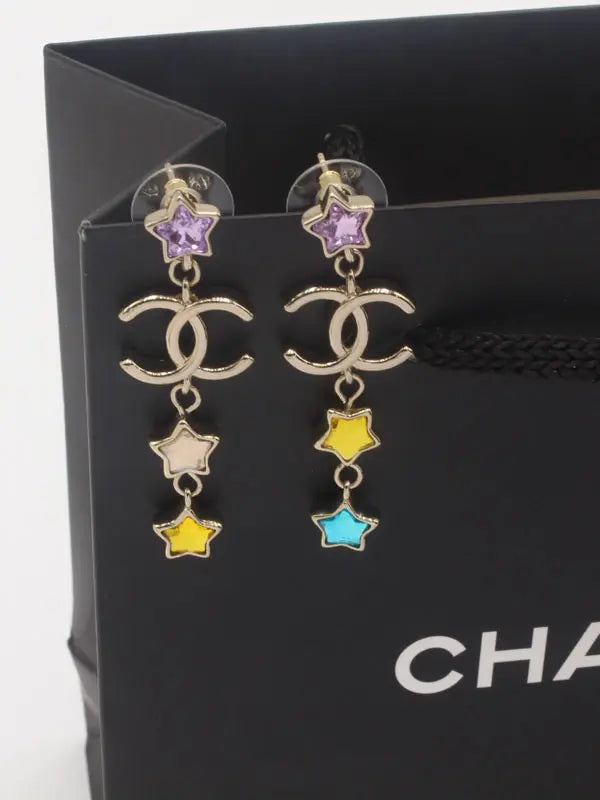 حلق شانيل انتيك برونز 661 حلق chanel