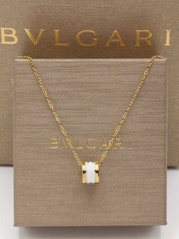 سلسال بولغاري لوقو ماستر سلسال bvlgari أبيض ذهبي