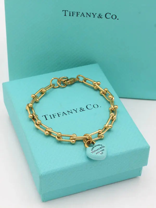 اسوارة تيفاني ميتال بلو هارت اسواره tiffany
