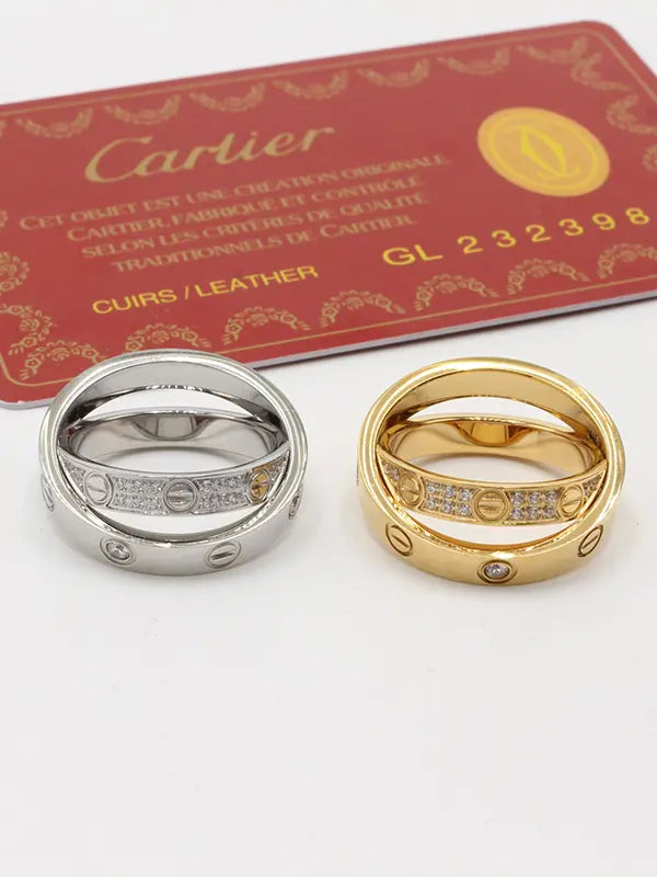 خاتم كارتير دبل لوقو الجديد زركون لوقو خواتم CARTIER