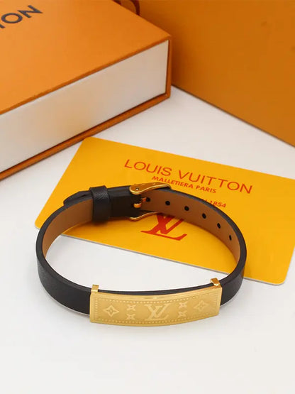 اساور لويس فيتون جلد اسود اسواره louis vuitton