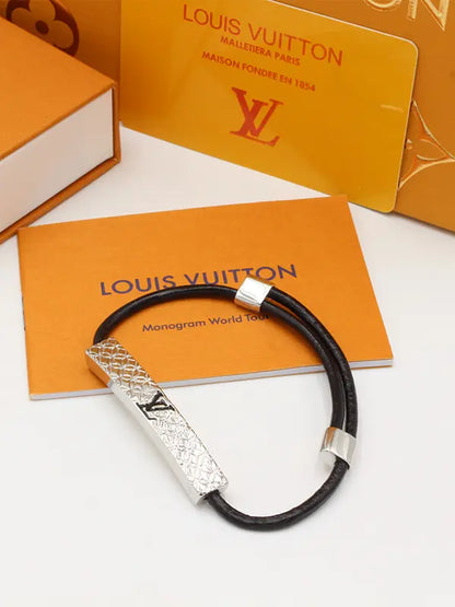 اساور لويس فيتون رجالي بلاك ليذر هاي فيرجن اسواره louis vuitton