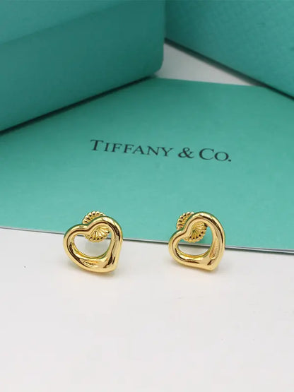 حلق تيفاني هارت ماستر حلق tiffany ذهبي