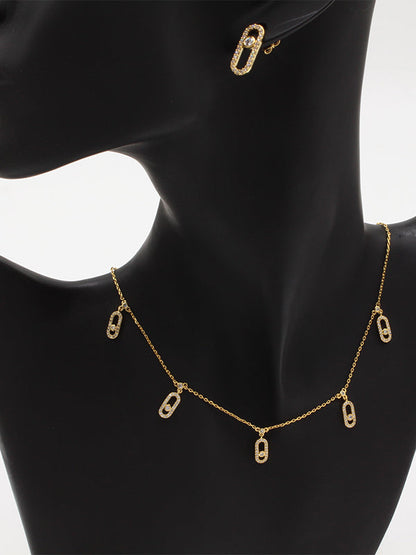 طقم ميسيكا 3 قطع تشوكر زركون اطقم messika