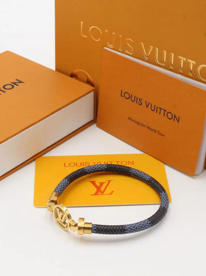 اساور لويس فيتون جلد LV LOGO اسواره louis vuitton