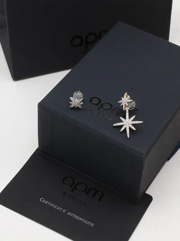 حلق اي بي ام زركون شاين لوقو حلق APM