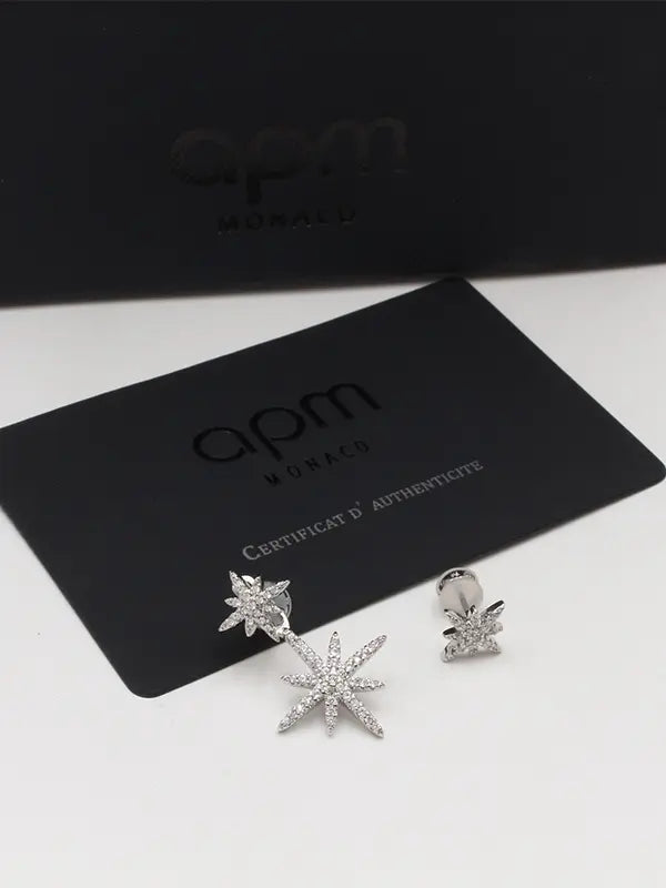 حلق اي بي ام زركون شاين لوقو حلق APM