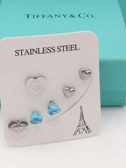 حلق تيفاني 3 ازواج حلق tiffany