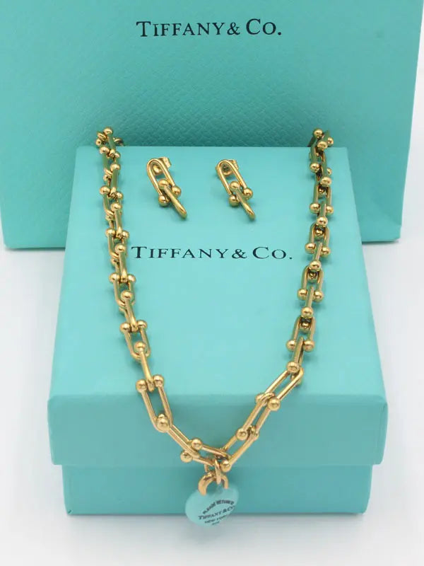طقم تيفاني بلو هارت بيق شاين اطقم tiffany