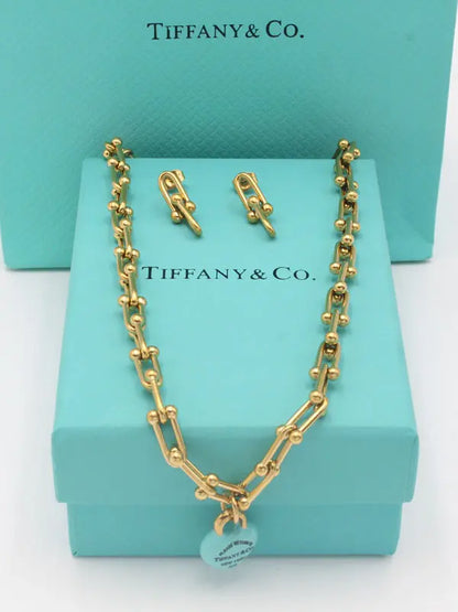 طقم تيفاني بلو هارت بيق شاين اطقم tiffany