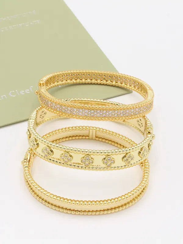 مجموعه اساور فان كليف مرصعة زركون ماستر اسواره van cleef