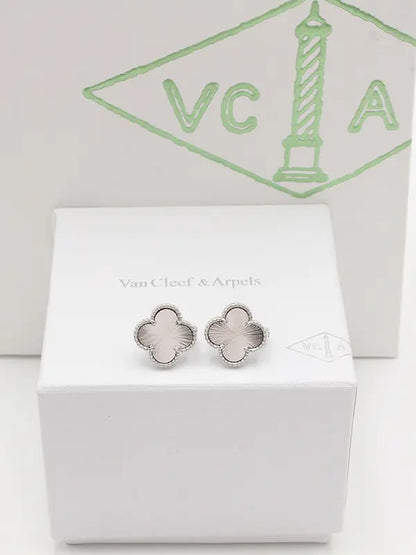 حلق فان كليف شيل ملون كبس حلق van cleef