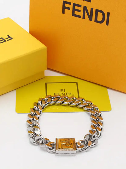 اساور فندي رجالي هاي فيرجن اسواره fendi فضي