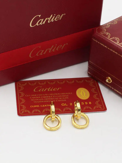 حلق كارتير لوقو ماستر دبل سيركلز حلق CARTIER