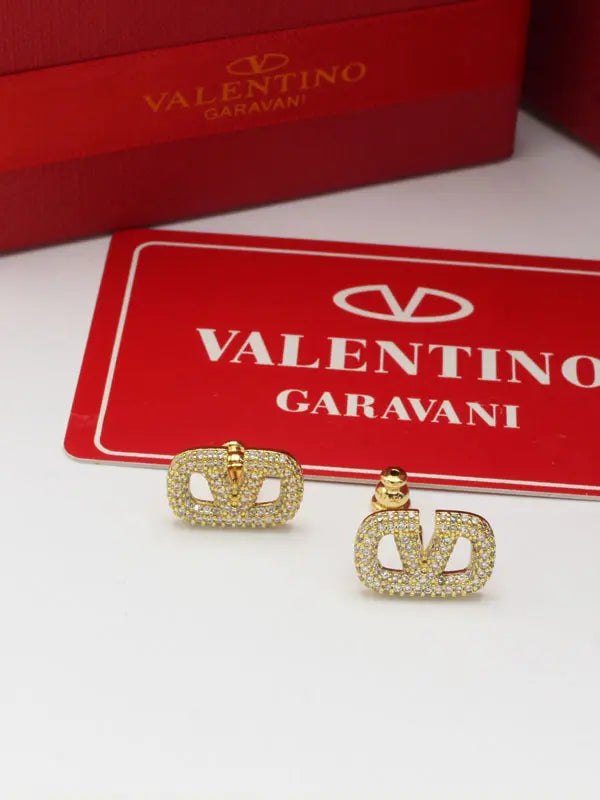 حلق فالنتينو وسط كرستال حلق VALENTINO