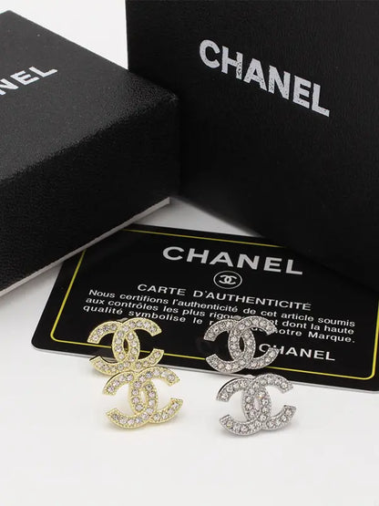حلق شانيل زركون 583 حلق chanel