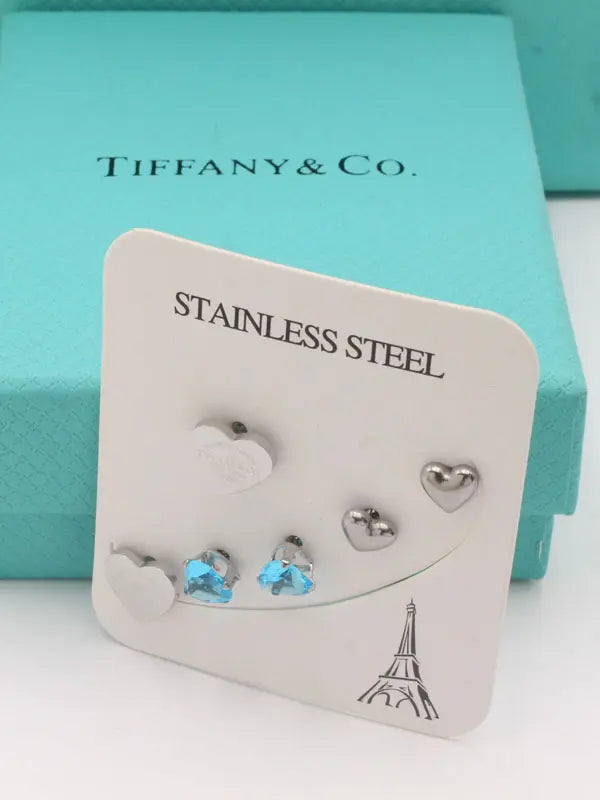 حلق تيفاني 3 ازواج حلق tiffany