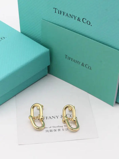 حلق تيفاني ميتال قولد حلق tiffany