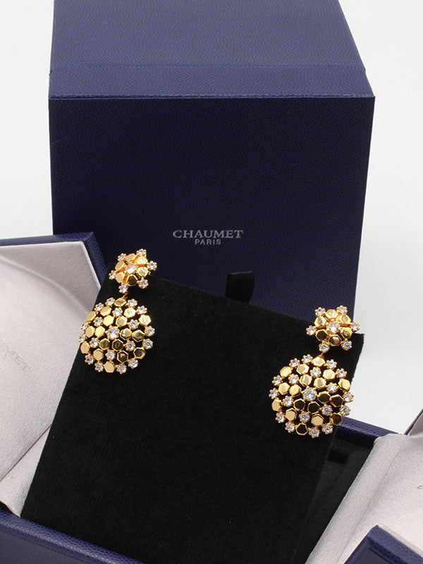 حلق شومية زركون الجديد لوقو حلق chaumet