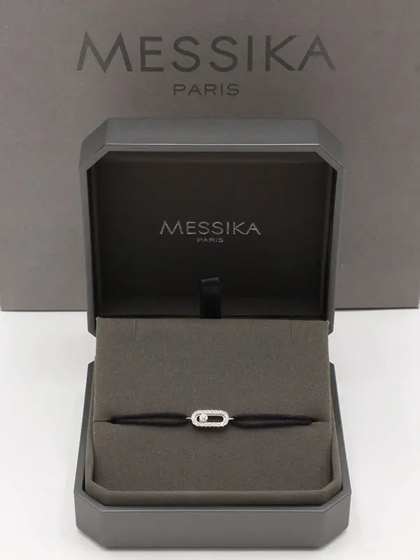 اساور ميسيكا خيط صغيره ناعمة اسواره messika اسود فضي