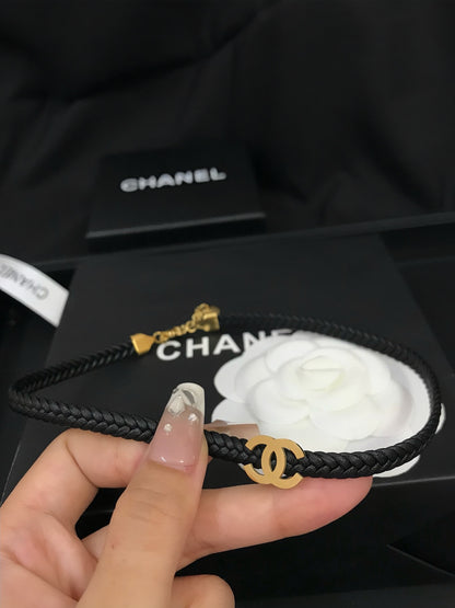 سلسال شانيل تشوكر اسود سلسال chanel