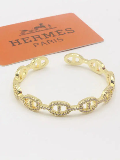 اساور هيرمز ماستر لوقو زركون اسواره HERMES