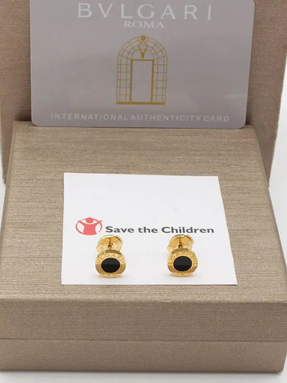 حلق بولغاري الجديد ماستر شيل حلق bvlgari اسود ذهبي