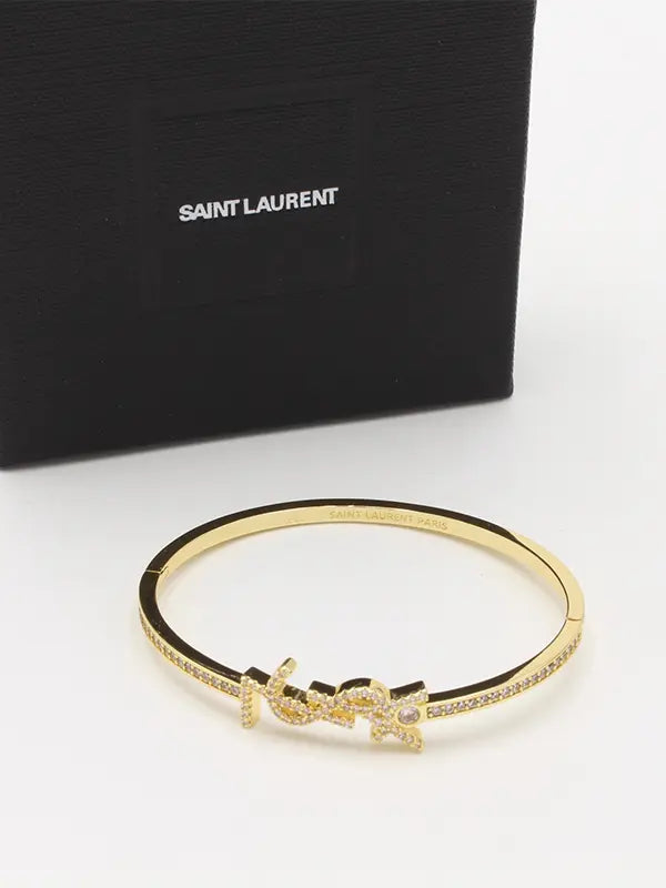 اساور ايف سان لوران زركون بانقل لوقو اسواره ysl