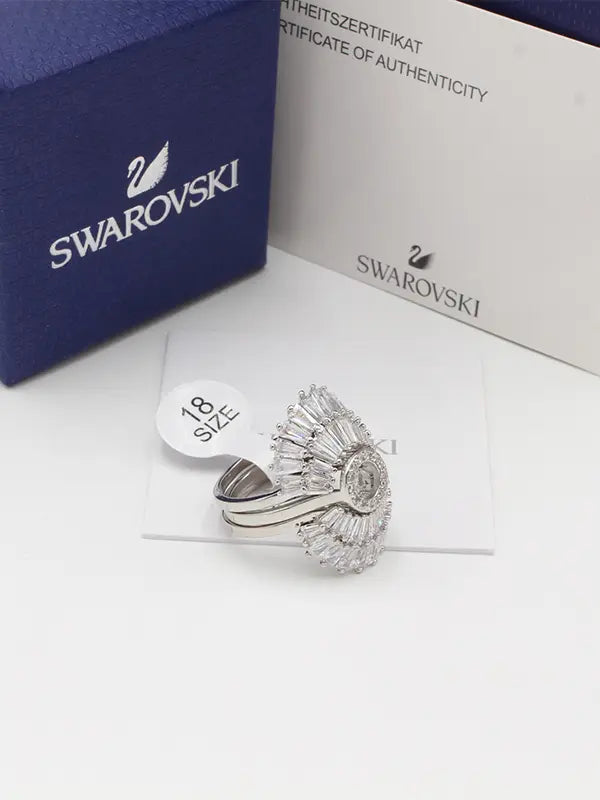 خاتم سواروفسكي الهبه فضي زركون خواتم Swarovski
