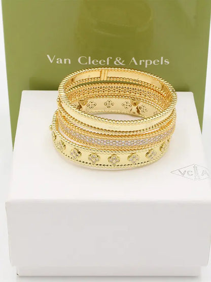مجموعه اساور فان كليف مرصعة زركون ماستر اسواره van cleef