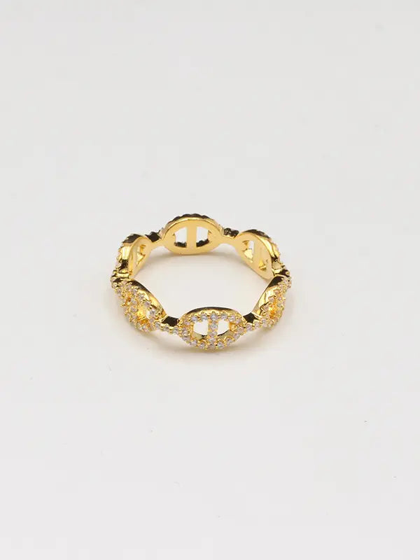 خاتم اي بي ام زركون لوقو ناعم