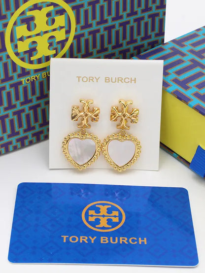 حلق توري بورش انتيك الجديد حلق tory burch ابيض