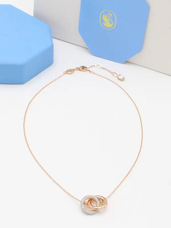 سلسال سواروفسكي ديكسترا ماستر سلسال Swarovski روز قولد