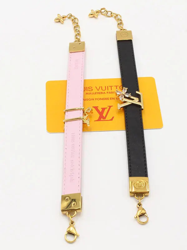 اساور لويس فيتون ليذر وذ لوقو ستون ماستر اسواره louis vuitton