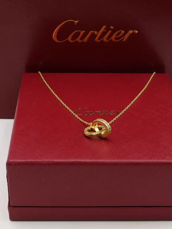 سلسال كارتير دبل رينقز لوقو كبير سلسال CARTIER