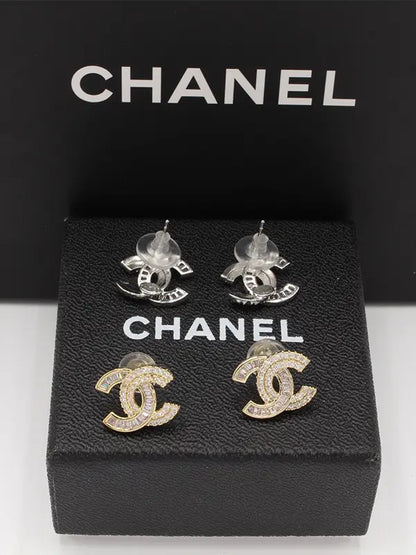 حلق شانيل زركون لوقو 619 حلق chanel