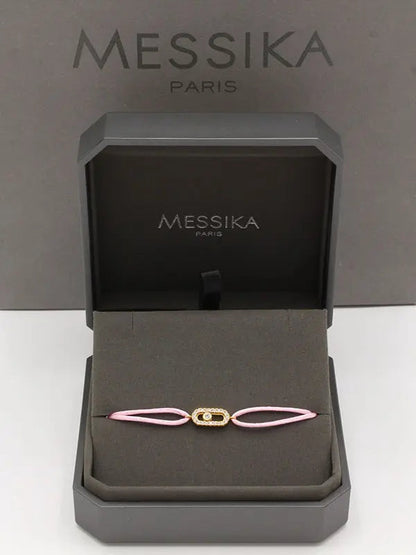 اساور ميسيكا خيط صغيره ناعمة اسواره messika وردي ذهبي