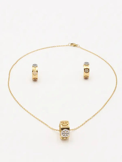 طقم توري بورش ذهبي لوقو اطقم tory burch