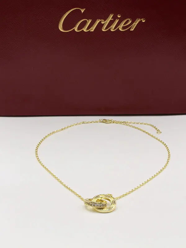 سلسال كارتير دبل رينقز لوقو كبير سلسال CARTIER