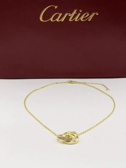 سلسال كارتير دبل رينقز لوقو كبير سلسال CARTIER