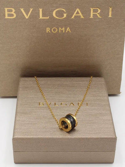 سلسال بولغاري لوقو ماستر سلسال bvlgari أسود ذهبي