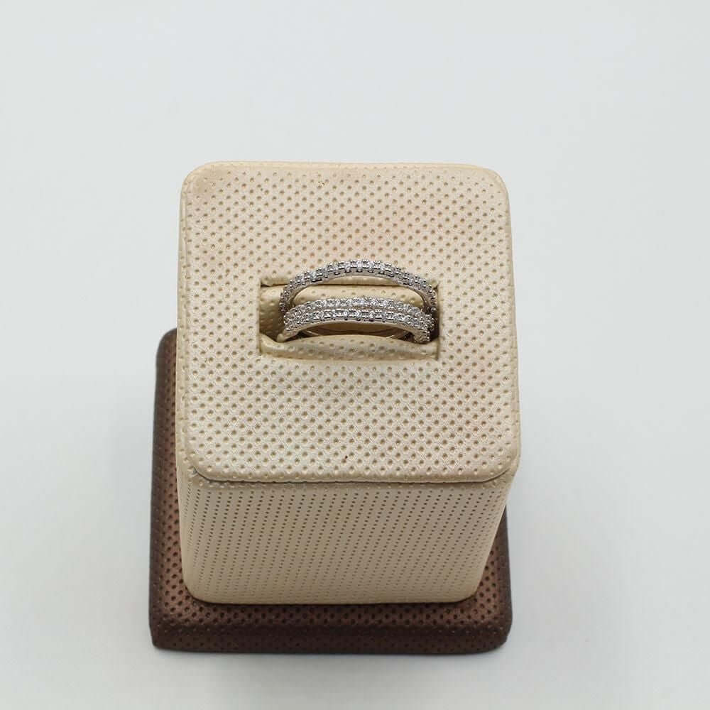 دبل خواتم توينز زركون كوريه خواتم متوفر 2 لون